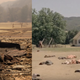 Lo que quedó de Paramount Ranch (izquierda) y un pantallazo de Westworld, que se rodó en ese plató durante su primera y segunda temporada.